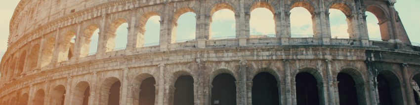 Two rows of Roman arches stacked on each other
